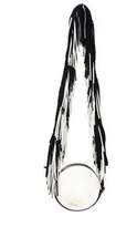 Thumbnail for your product : Diane von Furstenberg Black And White Round Cross Body Bag With Fringes