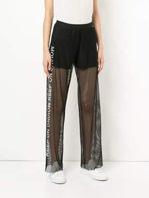 Marc Cain Keep On mesh trousers