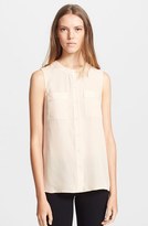 Thumbnail for your product : Theory 'Hetalla' Sleeveless Silk Shirt