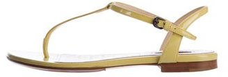 Bottega Veneta Patent Leather T-Strap Sandals