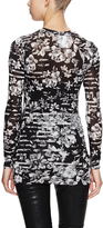 Thumbnail for your product : BCBGMAXAZRIA Long Sleeve Floral Jersey Top