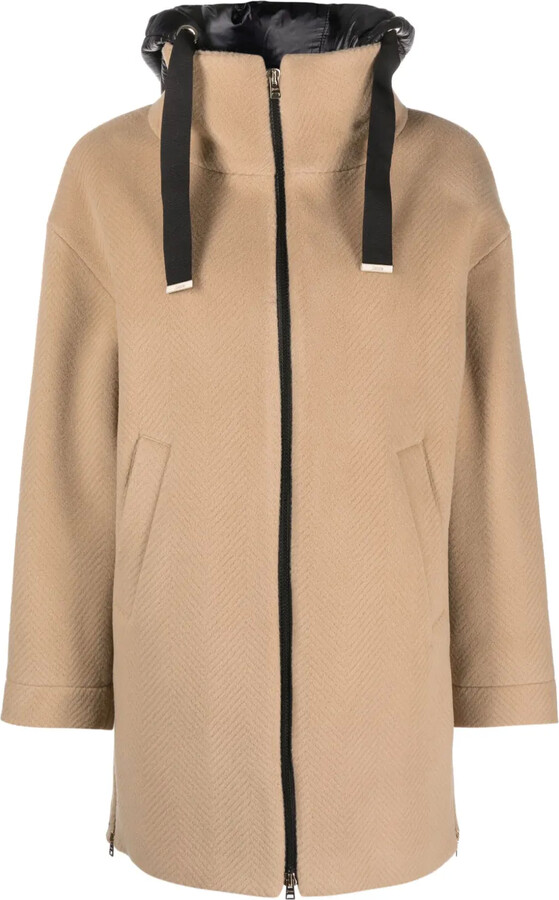 Herno Zip-Up Hooded Coat