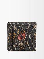 Thumbnail for your product : Gucci Marble-effect Porcelain Trinket Tray - Black Multi