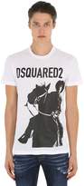 Thumbnail for your product : DSQUARED2 RODEO PRINTED COTTON JERSEY T-SHIRT