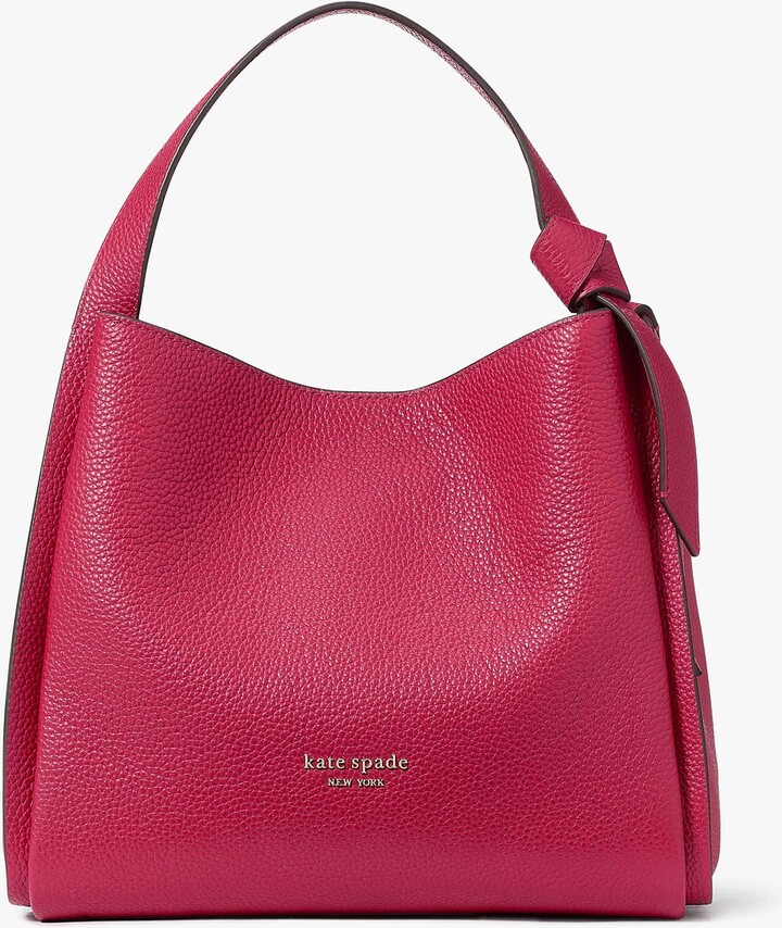 kate spade new york Knott Tulip Toss Small Embossed Pebbled Leather  Crossbody Tote