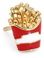 Thumbnail for your product : Judith Leiber 14K Goldplated Sterling Silver & Enamel French Fry Single Stud Earring