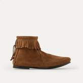 minnetonka Fringed Suede Ankle Boots 