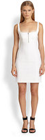 Thumbnail for your product : Alexander Wang T by Zip-Front Stretch Jersey Dress
