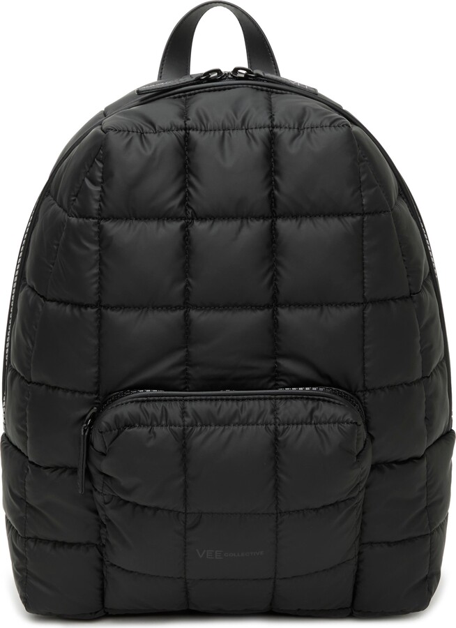 VeeCollective Porter Quilted Recycled Nylon Backpack