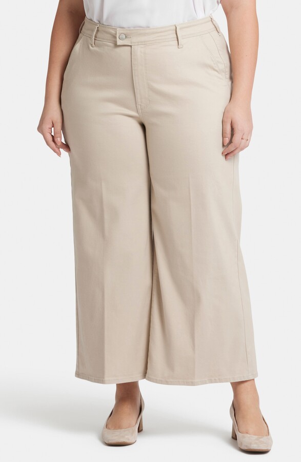 NYDJ Mona High Waist Ankle Wide Leg Trouser Jeans