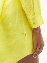 Thumbnail for your product : Melissa Odabash Marianne Belted Linen Shirt Dress - Yellow