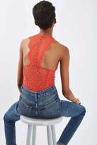 Thumbnail for your product : Topshop Coral lace racerback body