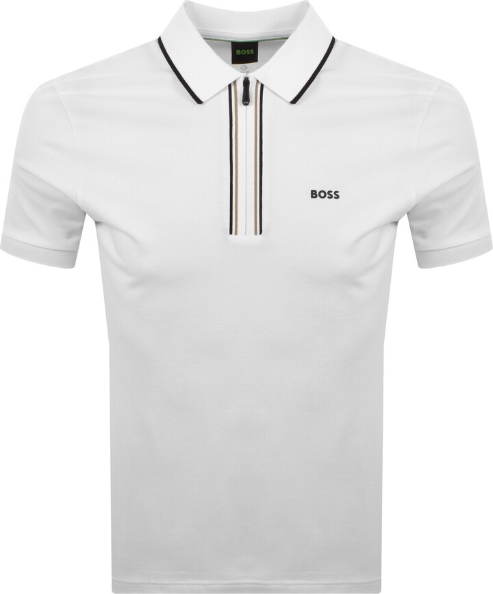 Boss Athleisure BOSS Slim Fit Philix Polo T Shirt White