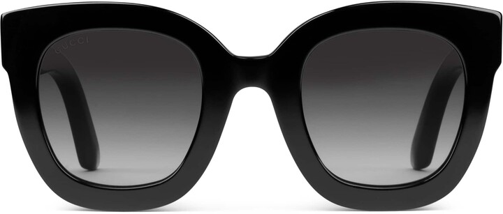 gucci round frame acetate