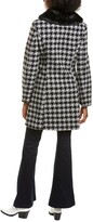 Thumbnail for your product : Laundry by Shelli Segal Houndstooth Wool-Blend Coat