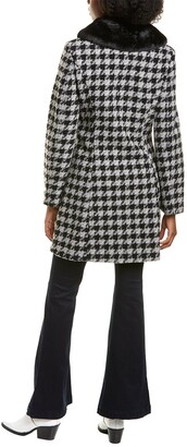 Laundry by Shelli Segal Houndstooth Wool-Blend Coat
