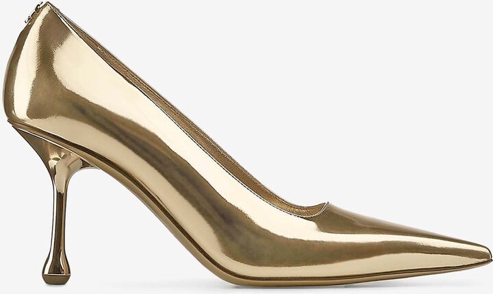Jimmy Choo Ixia 95 Metallic Leather Pumps