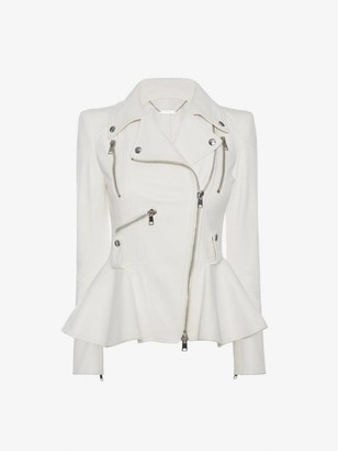 ivory peplum jacket