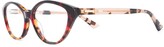Thumbnail for your product : McQ Cat-Eye Ombré Tortoise Glasses