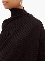 Thumbnail for your product : Marques Almeida Metallic Draped High-neck Wool Sweater - Womens - Black