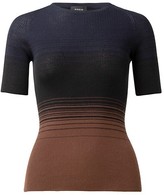 Thumbnail for your product : Akris Cashmere & Silk Ribbed Short-Sleeve Top