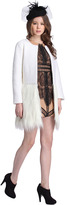 Thumbnail for your product : Panel Faux Furry White Coat