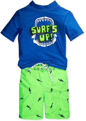 Osh Kosh Little Boys' 2-Piece Surf's Up Rashguard & Swim Trunks