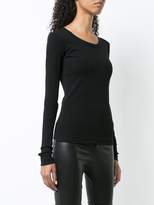 Thumbnail for your product : Helmut Lang elbow slits fitted sweater