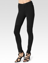 Thumbnail for your product : Paige Lorena Pant - Black Ponte & Suede