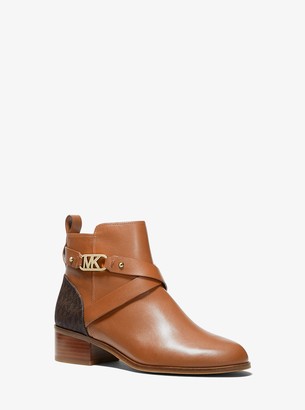 michael kors april leather and knit boot,Free delivery,album-web.org