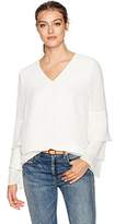 Thumbnail for your product : Calvin Klein Women's Tier Ruffle Sleeve Blouse