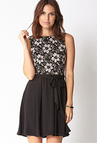 Thumbnail for your product : Forever 21 Cocktail Hour Lace Dress w/ Sash