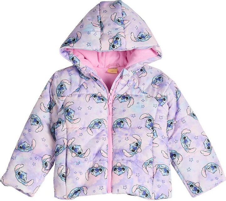 Dream Wave Toddler Girls Dreamwave Stitch Hooded Puffer Jacket