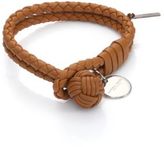 Thumbnail for your product : Bottega Veneta Intrecciato Leather Double-Row Wrap Bracelet
