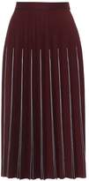 Thumbnail for your product : Bottega Veneta Pleated wool-blend midi skirt