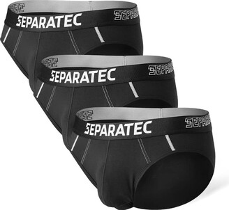 Separatec Men's Boxer Briefs 2.0 Bamboo Rayon Underwear Breathable