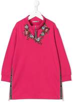 Thumbnail for your product : Ermanno Scervino embroidered floral detail dress