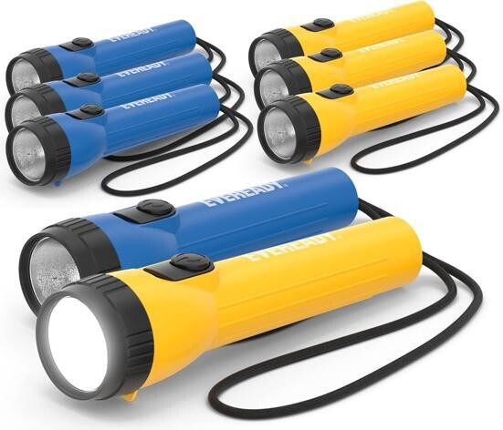 WESTWAY Eveready LED Flashlight (8-Pack) Bright Reliable Flashlights for General Purpose, Great for Camping, Car, Emergency Storm Power Outage Handheld...