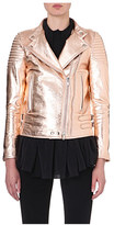 Thumbnail for your product : Givenchy Metallic leather biker jacket
