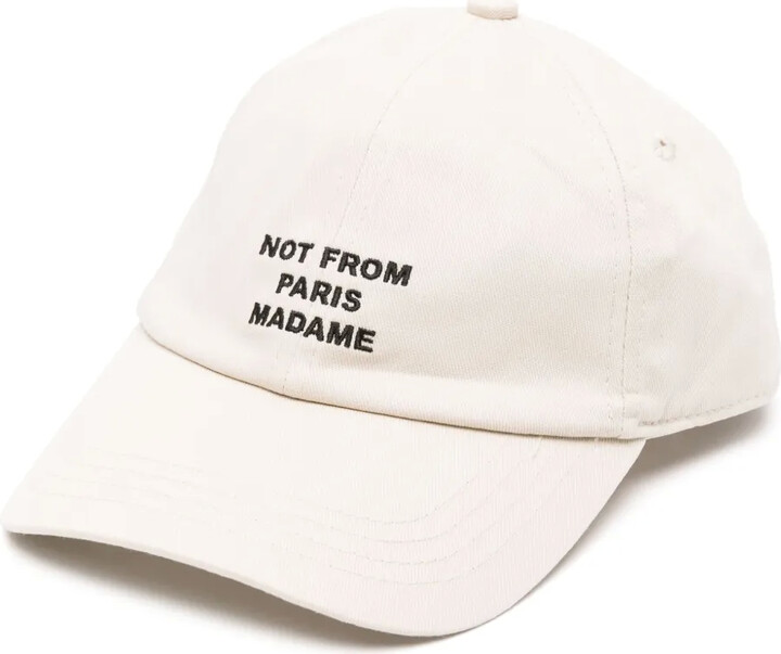 Drôle De Monsieur Not From Paris cotton baseball cap