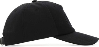 キャップ VALENTINO Black stretch cotton baseball cap Valentino Garavani Black Cotton Baseball Cap - ShopStyle Hats