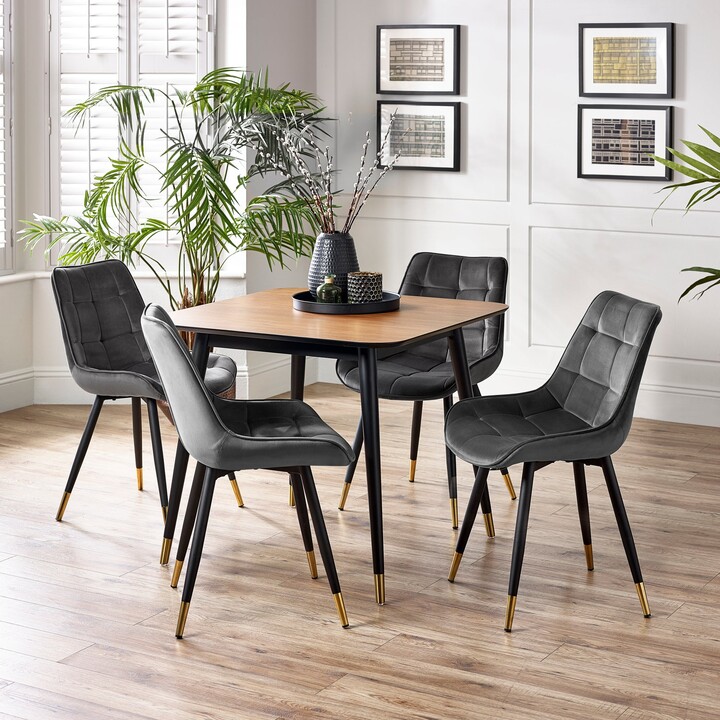 Dunelm Findlay Square Dining Table Walnut Brown ShopStyle