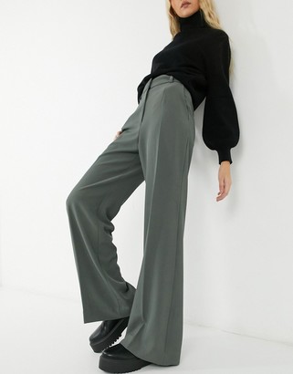 And other stories & wide leg pants in dark gray - ShopStyle