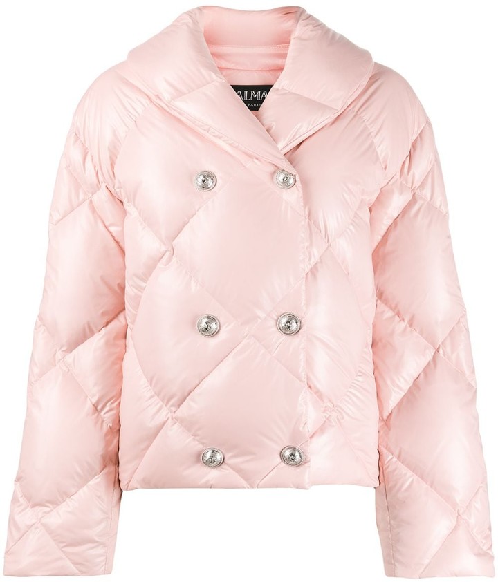 Balmain Double-Breasted Puffer Jacket - ShopStyle