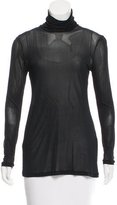 Thumbnail for your product : Celine Semi-Sheer Turtleneck Top