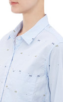 Thumbnail for your product : Steven Alan Bowtie Dobby-Weave Boyfriend Shirt