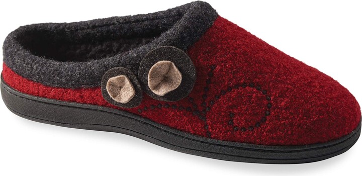 Acorn Women's Indoor/Outdoor Clog Slippers – Wool Upper