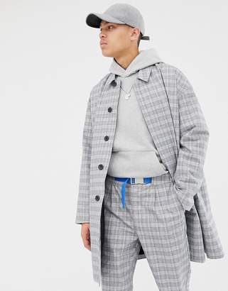 ASOS co-ord trench coat in check