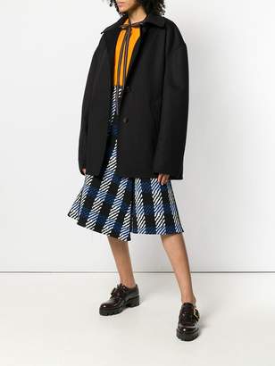 Marni abstract check print skirt