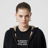 Thumbnail for your product : Burberry Embroidered Logo Cashmere Hooded Top